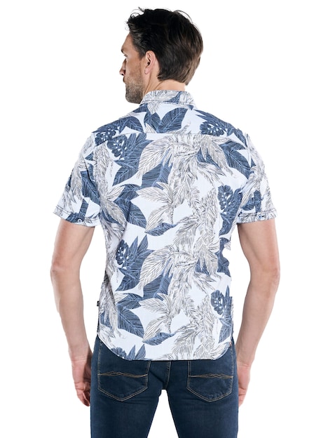 Herren Hemd kurzarm , Hellblau