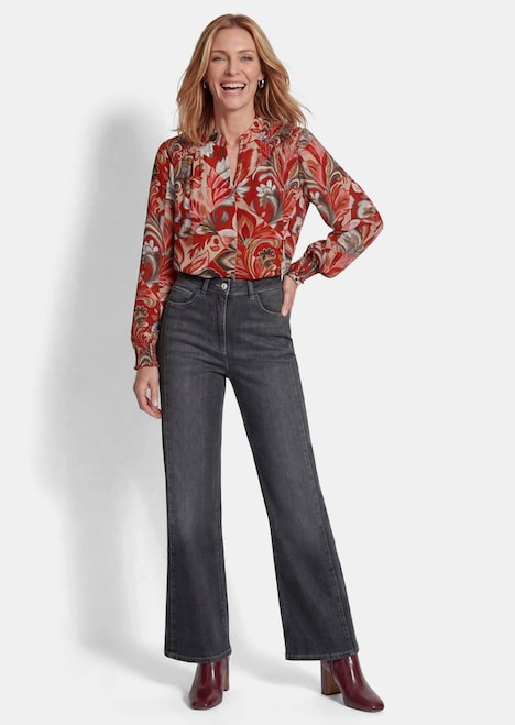 Denim broek VERA met wijde pijpen