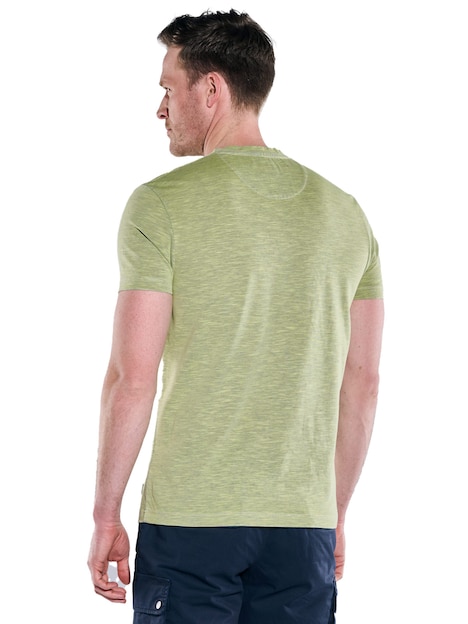 Herren T-Shirt meliert , Gruen