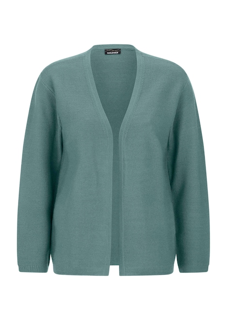 Feinstrickjacke mit Schurwolle