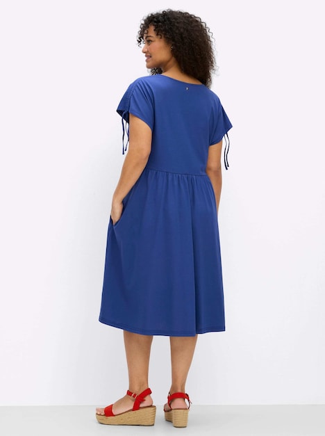 Kleid Kurzarm Ohne Kragen