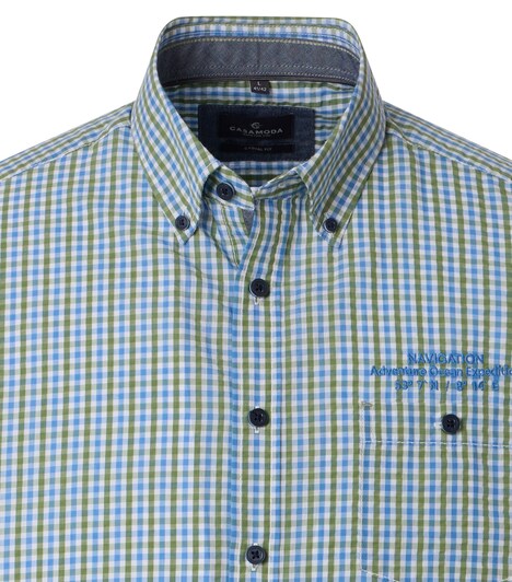 Freizeithemd Kurzarm kariert Casual Fit