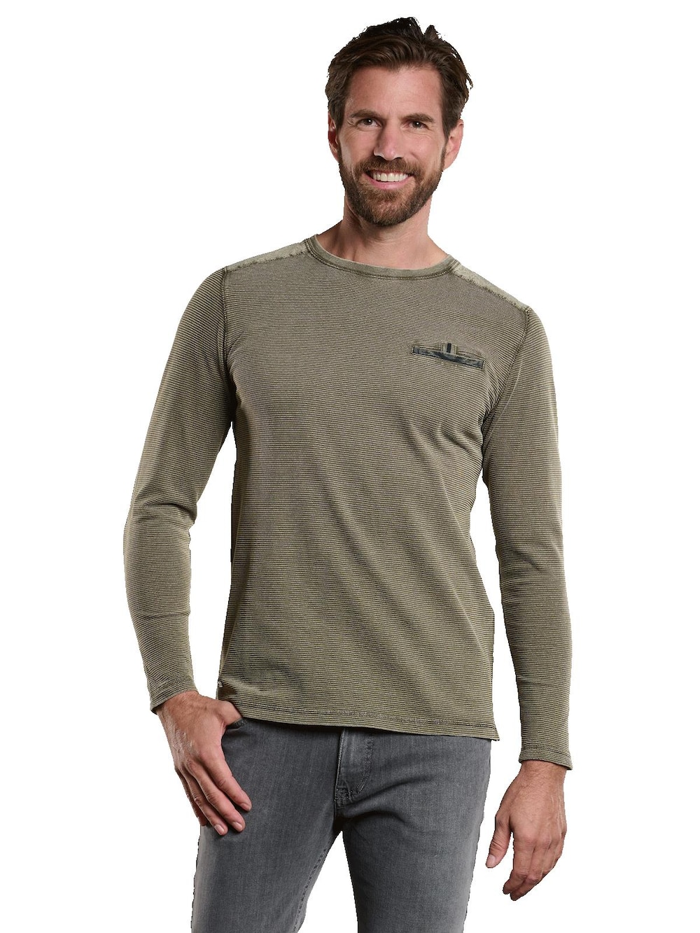 Langarm-Shirt strukturiert