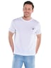 Herren T-Shirt mit Rückenprint , Reinweiss
