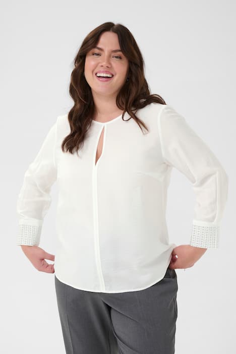 Langarm-Bluse Regular fit