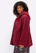 Teddy-Jacke Kapuzenplüschjacke mit Knebelknöpfen Langarm Kapuzenkragen
