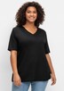 T-Shirt Kurzarm Uni Ohne Kragen