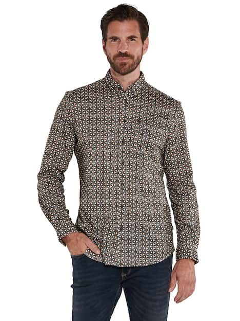 engbers Herren Hemd langarm , Orange