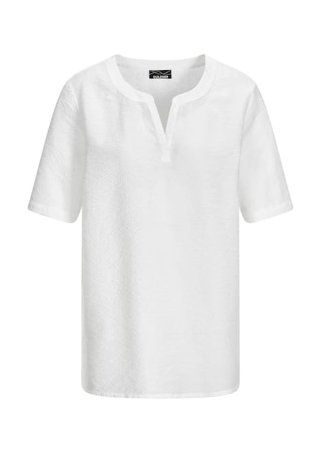 Blusenshirt mit feiner Streifenstruktur