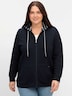 Sweatjacke Langarm Uni Mit Kapuze