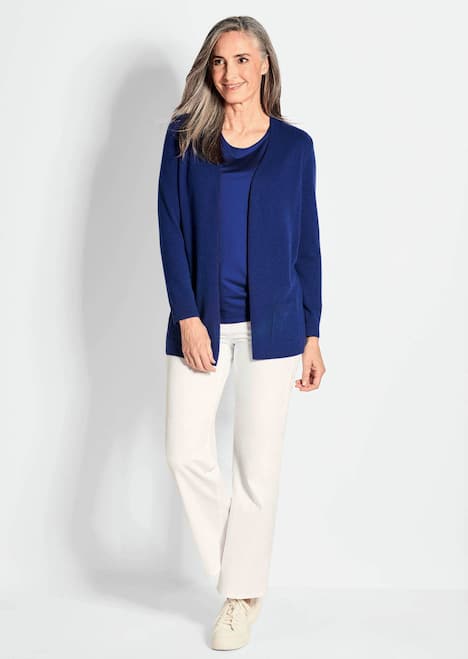 Langarm Feinstrick-Cardigan