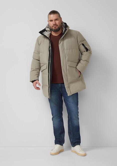 Strickpullover mit Crew Neck und Strukturmuster