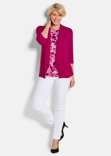 Viskoseshirt in Twinset-Optik