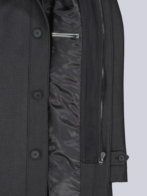 engbers Herren Mantel mit heraustrennbarem Inlet , Anthrazit