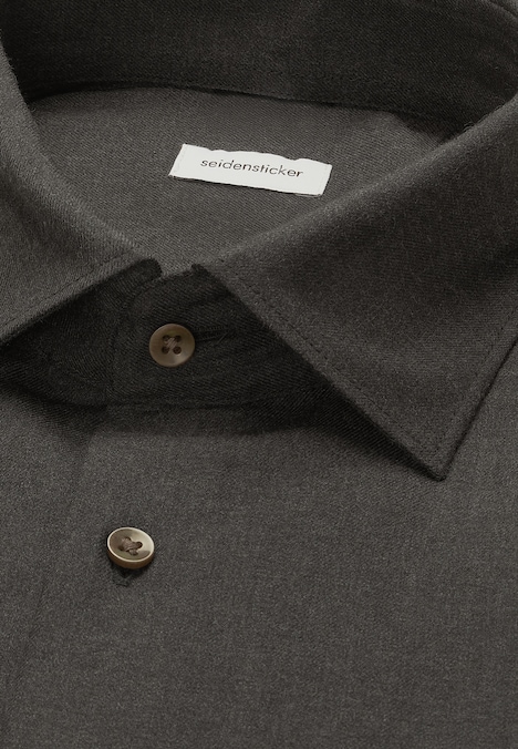 Herren Flanellhemd - Uni