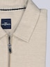 Herren Poloshirt mit Reißverschluss , Beige