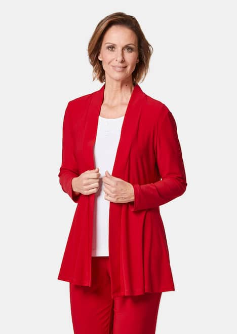 Leichte Shirtjacke lila mit Stretch