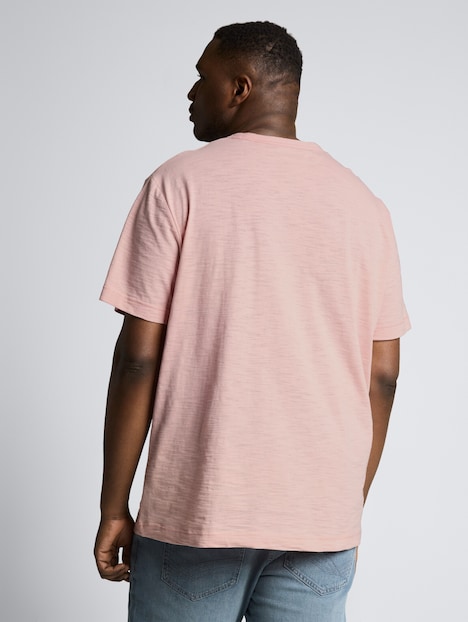 T-Shirt in Melange-Optik