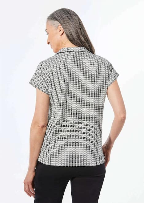Shirt mit dezentem Jacquard