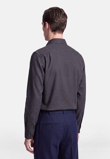 Herren Flanellhemd - Uni