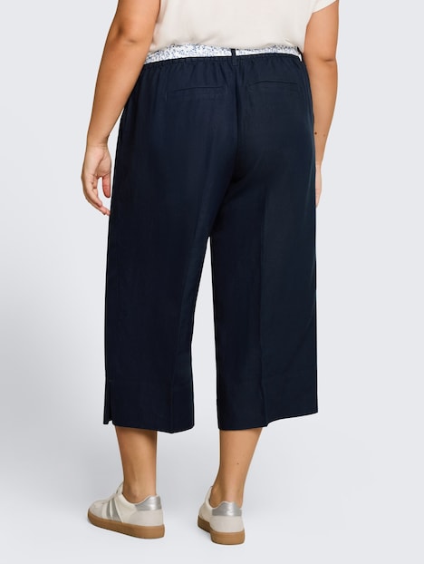 Culotte Hose mit Leinenanteil