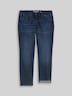 TTPLUS SLIM Jeans mit Leo-Print im Umschlag