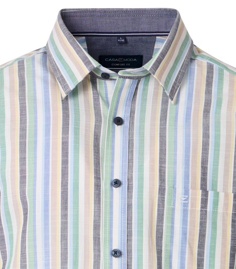 Freizeithemd Kurzarm gestreift Comfort Fit