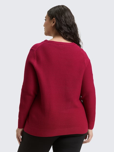 Loose Fit Strickpullover aus Baumwolle