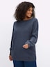Langarm-Pullover Strickpullover mit U-Boot-Ausschnitt Langarm Ohne Kragen