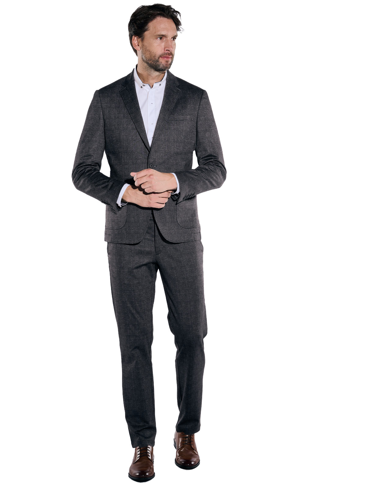 engbers Herren Anzug-Sakko slim fit , Schwarz