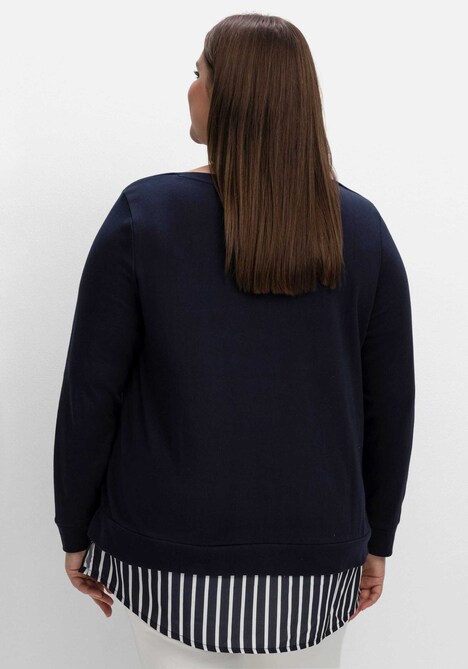 2-in-1-Shirt Langarm Uni