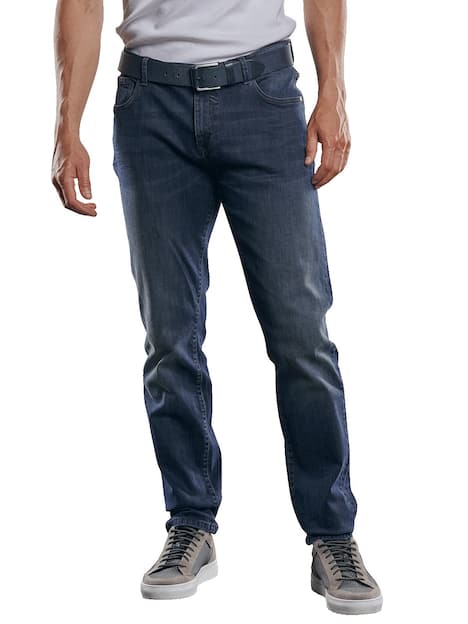 engbers Herren Jeans 5-Pocket Superstretch , Indigoblau