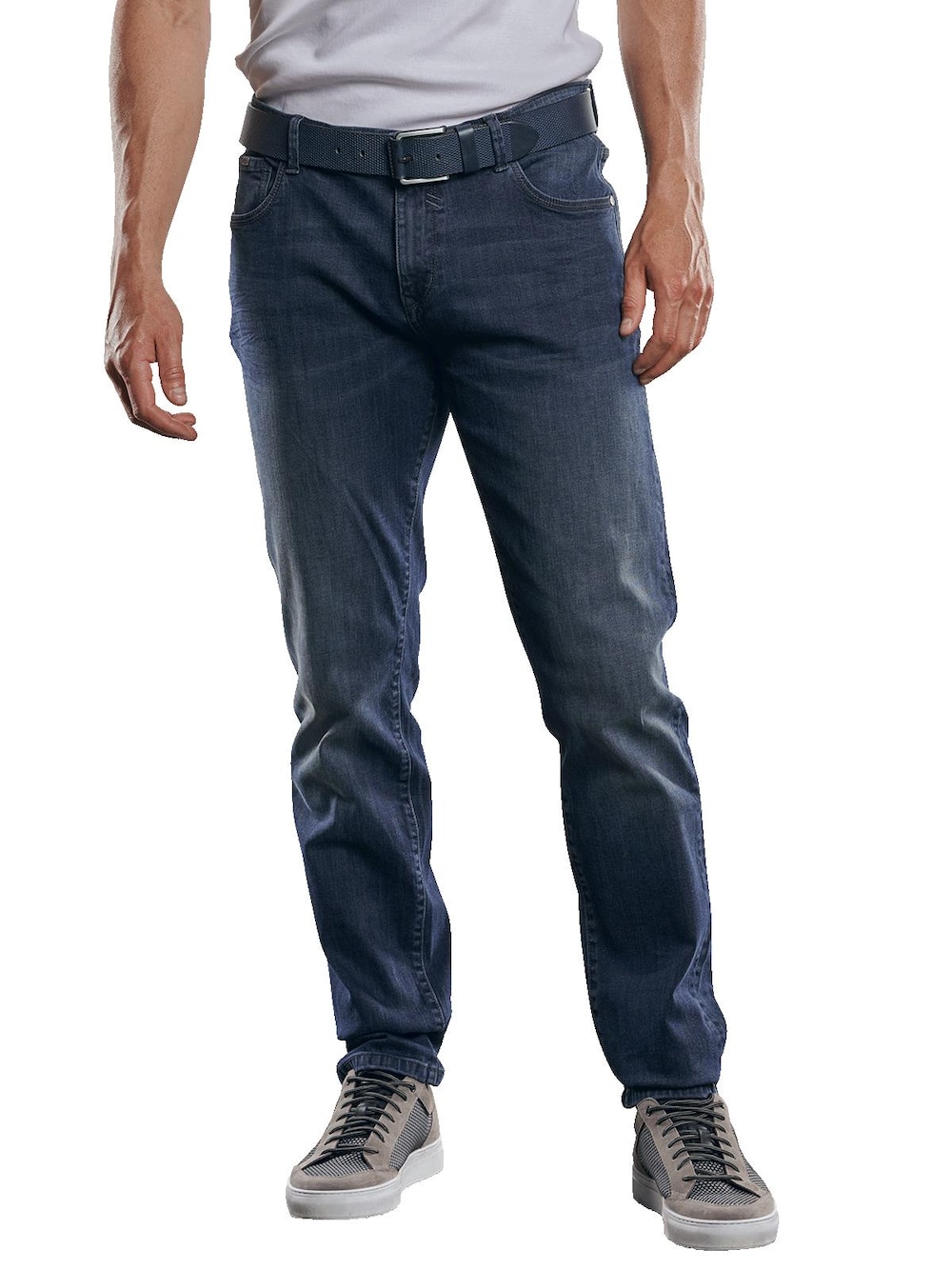 engbers Herren Jeans 5-Pocket Superstretch , Indigoblau