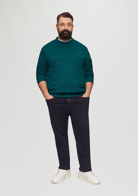 Relaxed-Fit-Sweatshirt mit Ärmeltasche