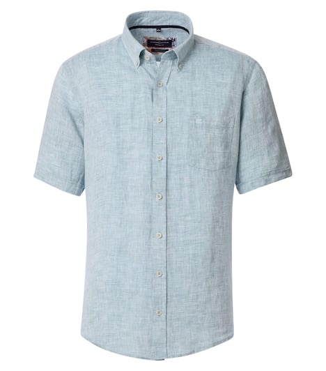 Leinenhemd uni Casual Fit