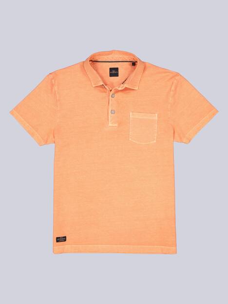 engbers Herren Polo-Shirt uni , Orange
