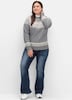 Strickpullover Langarm Mustermix gestrickt, Jacquard Norweger Ohne Kragen