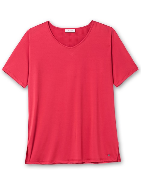 Funktionsshirt Kurzarm Uni Rundhalskragen
