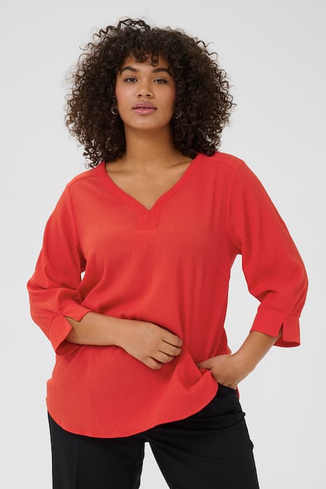 Langarm-Bluse Regular fit