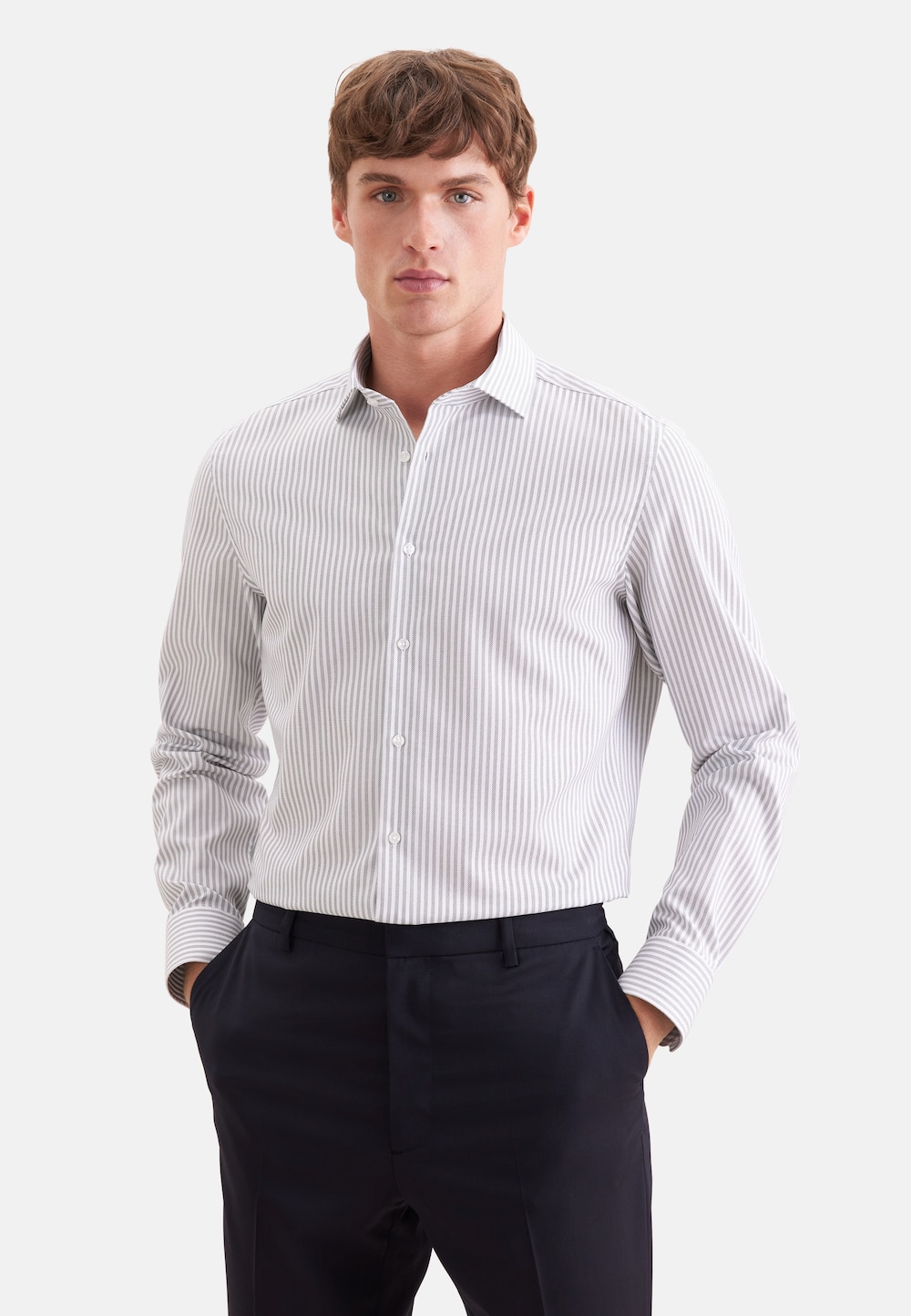 Herren Business Hemd - Gestreift