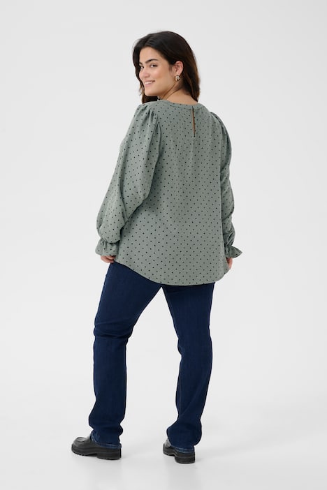 Langarm-Bluse Regular fit