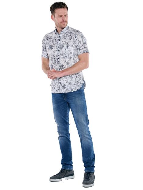 Kurzarm-Hemd gemustert