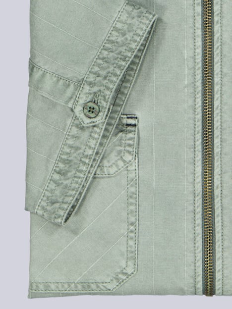 engbers Herren Kurzarm-Hemd uni , Oliv