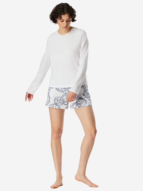 Schiesser Damen Longsleeve SCHIESSER 150 YEARS - weiss