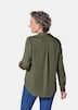 GOLDNER Blouse. Puur katoen Overhemdblouse met doorlopende knopenlijst
