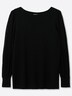 Langarm-Pullover Langarm-Pullover mit Ballonärmeln Langarm Ohne Kragen