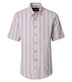 Leinenhemd kurzarm gestreift Casual Fit