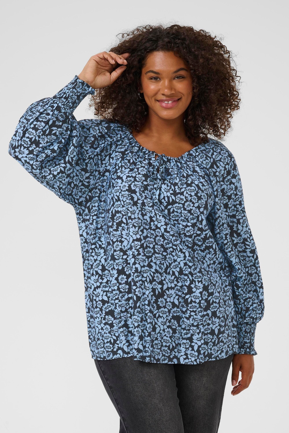 Langarm-Bluse Regular fit