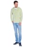 Herren Cardigan mit Kapuze , Hellgruen