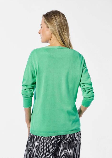 Offene Strickjacke in Kurzform